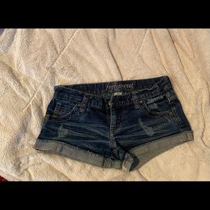 Infamous Distressed Denim Shorts